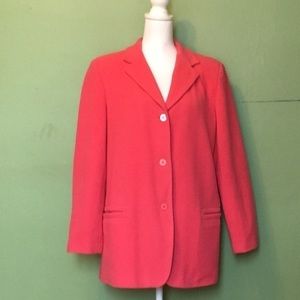 Harve Bernard pink wool/cashmere blazer